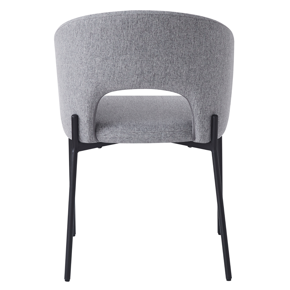 Jedálenská stolička, sivá/čierna, LONKA