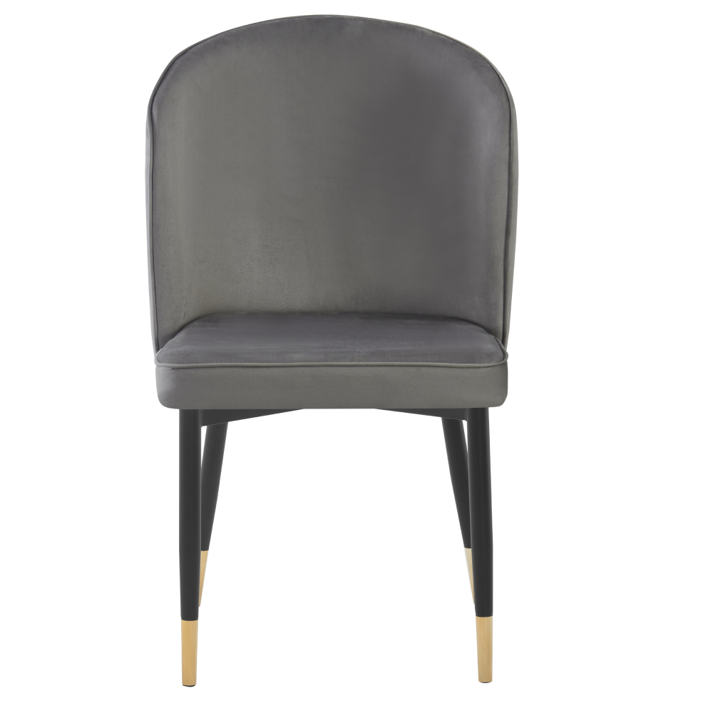 Jedálenská stolička, sivá Velvet látka/čierna, UDAJA