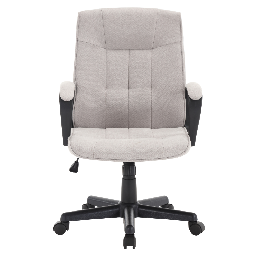 Kancelárske kreslo, svetlosivá/čierna, LANDIS