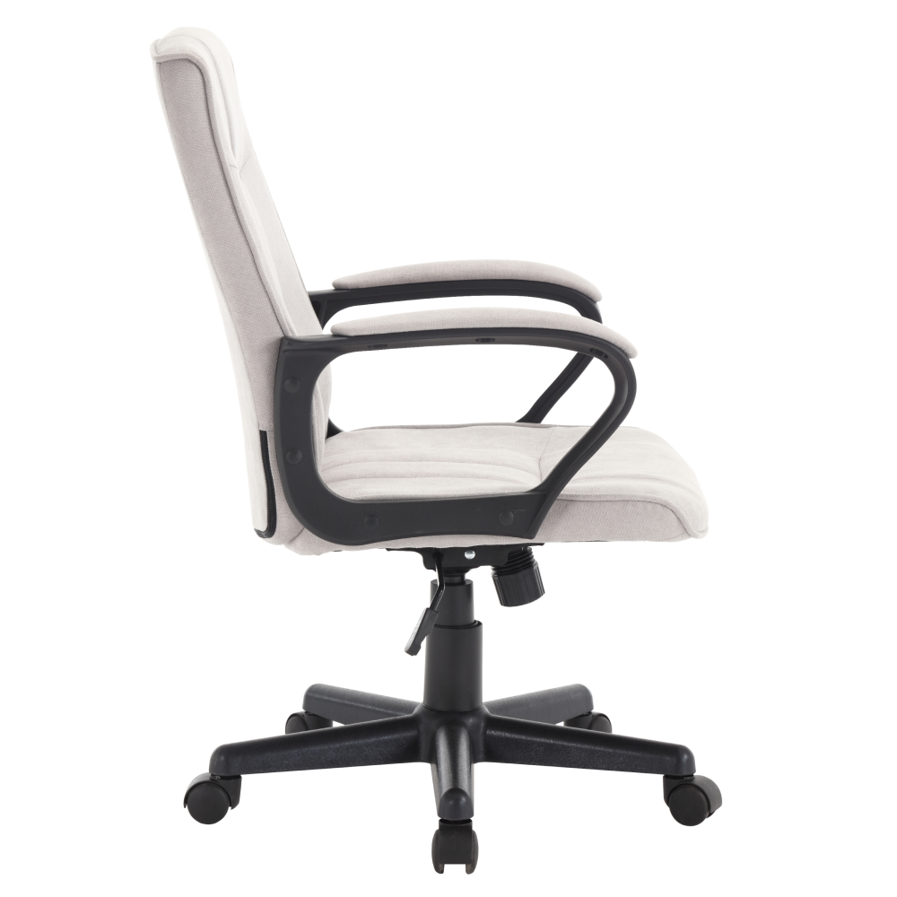 Kancelárske kreslo, svetlosivá/čierna, LANDIS