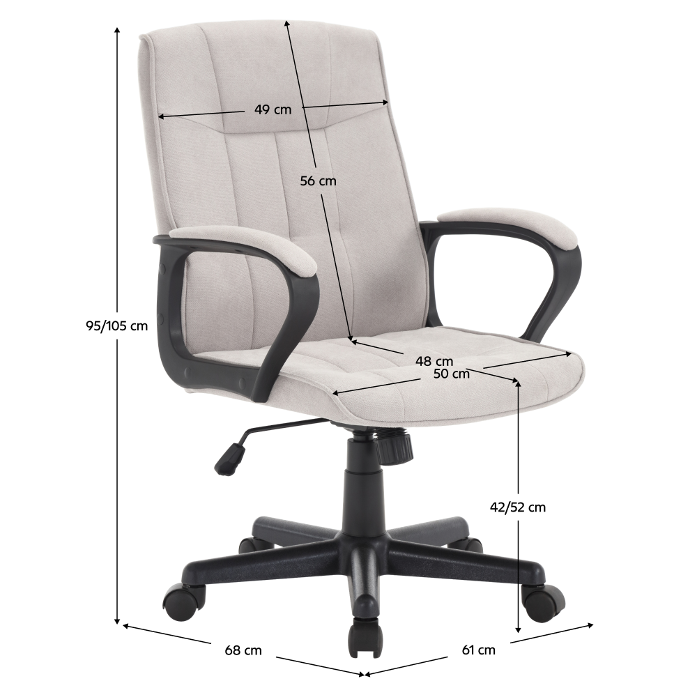 Kancelárske kreslo, svetlosivá/čierna, LANDIS