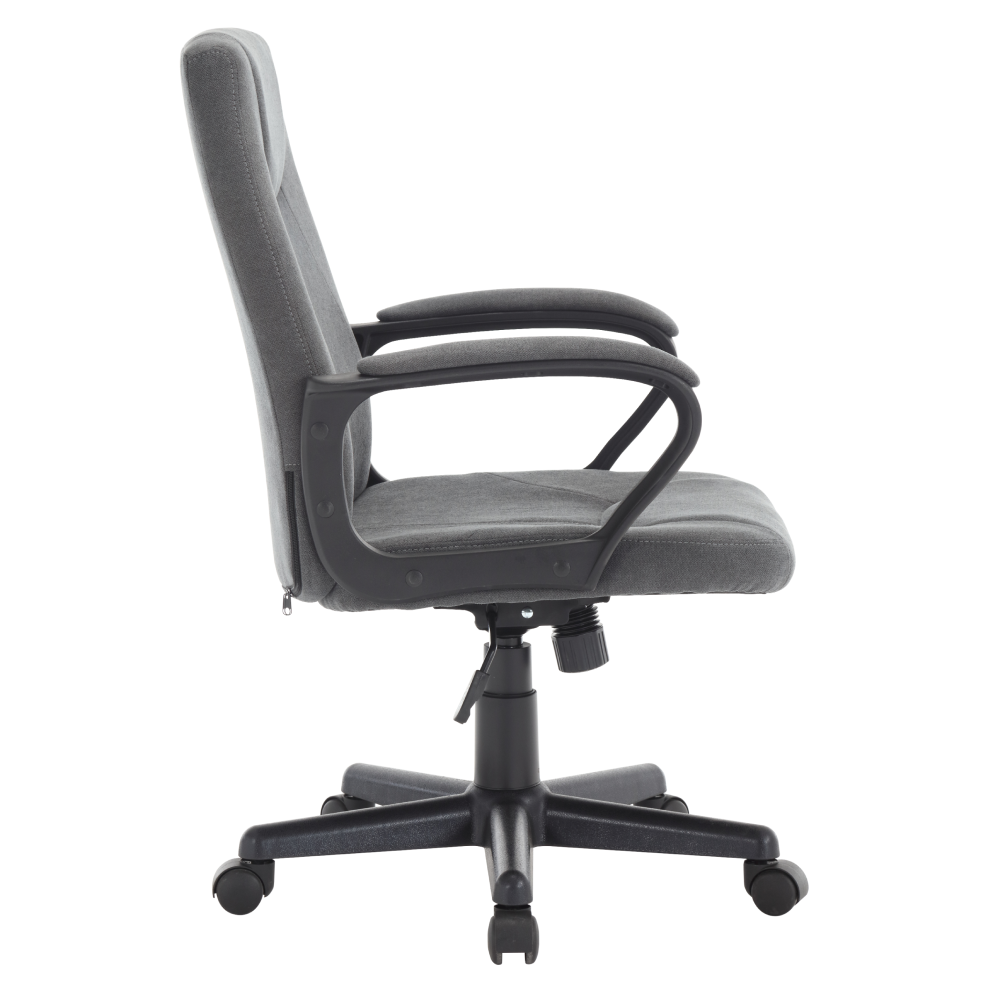 Kancelárske kreslo, tmavosivá/čierna, REVIN