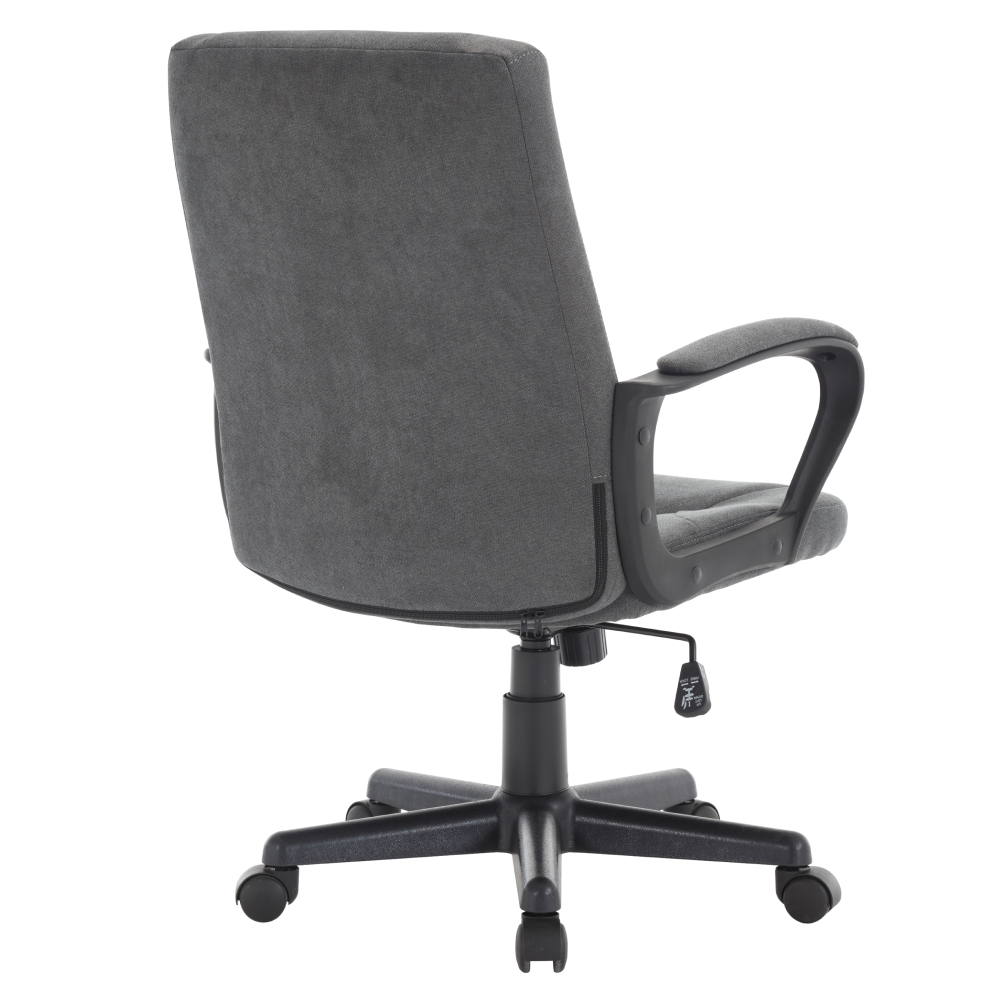 Kancelárske kreslo, tmavosivá/čierna, REVIN