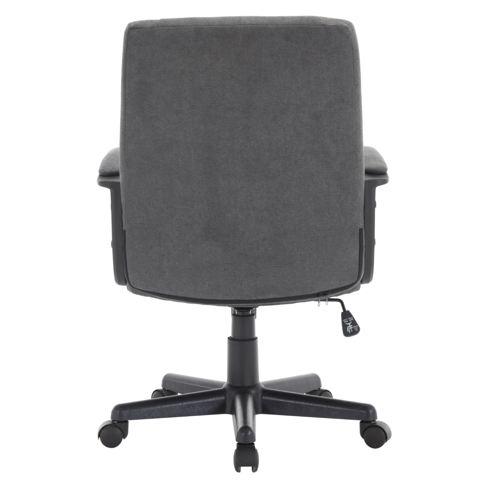 Kancelárske kreslo, tmavosivá/čierna, REVIN