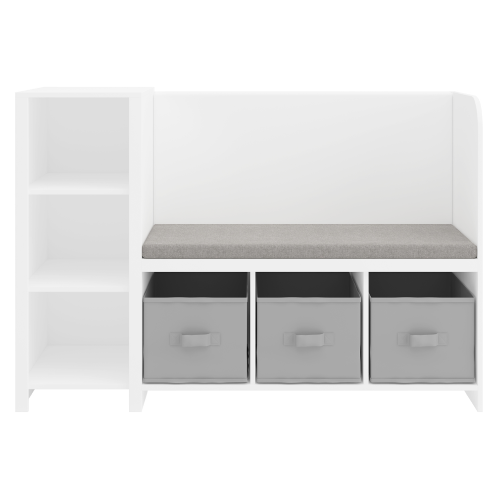 Polcállvány paddal, fehér/szürke, BENKO Polcállvány paddal, fehér/szürke, BENKO