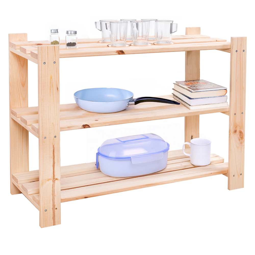 Polcállvány, természetes, fenyő, SIMU 550 Polcállvány, természetes, fenyő, SIMU 550