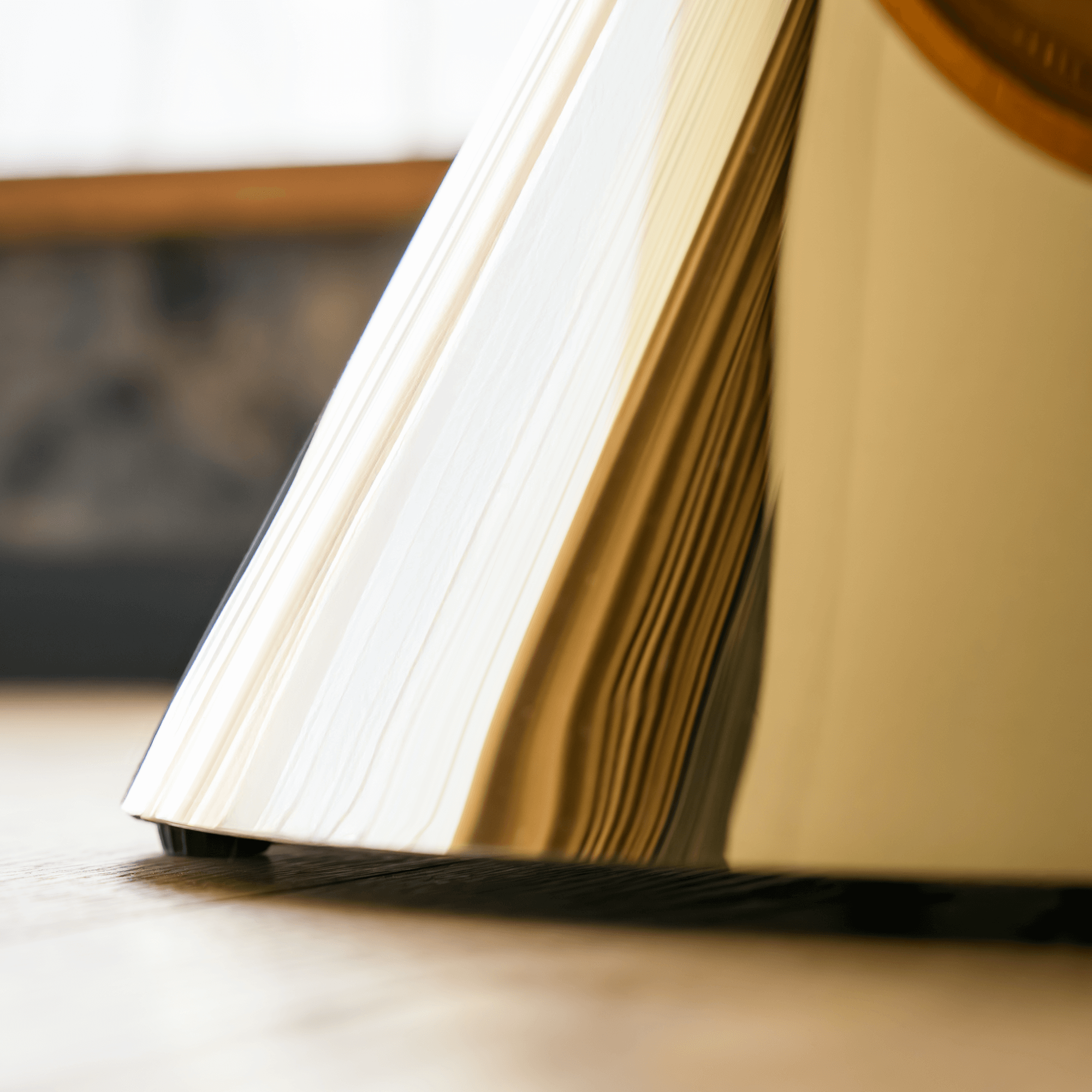 Konferenčný stolík, zlatá/biely mramor, GREIS TYP 2