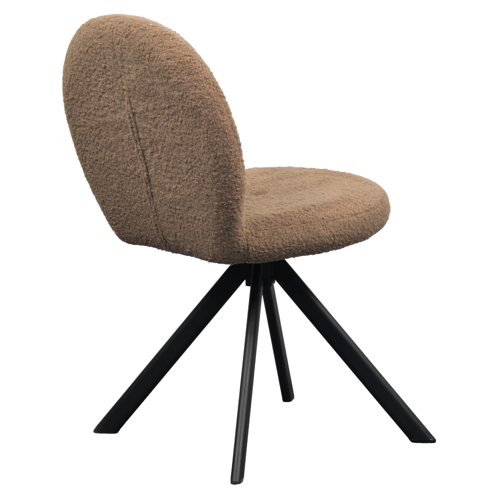 Jedálenská stolička, svetlohnedá/čierna, RODIA