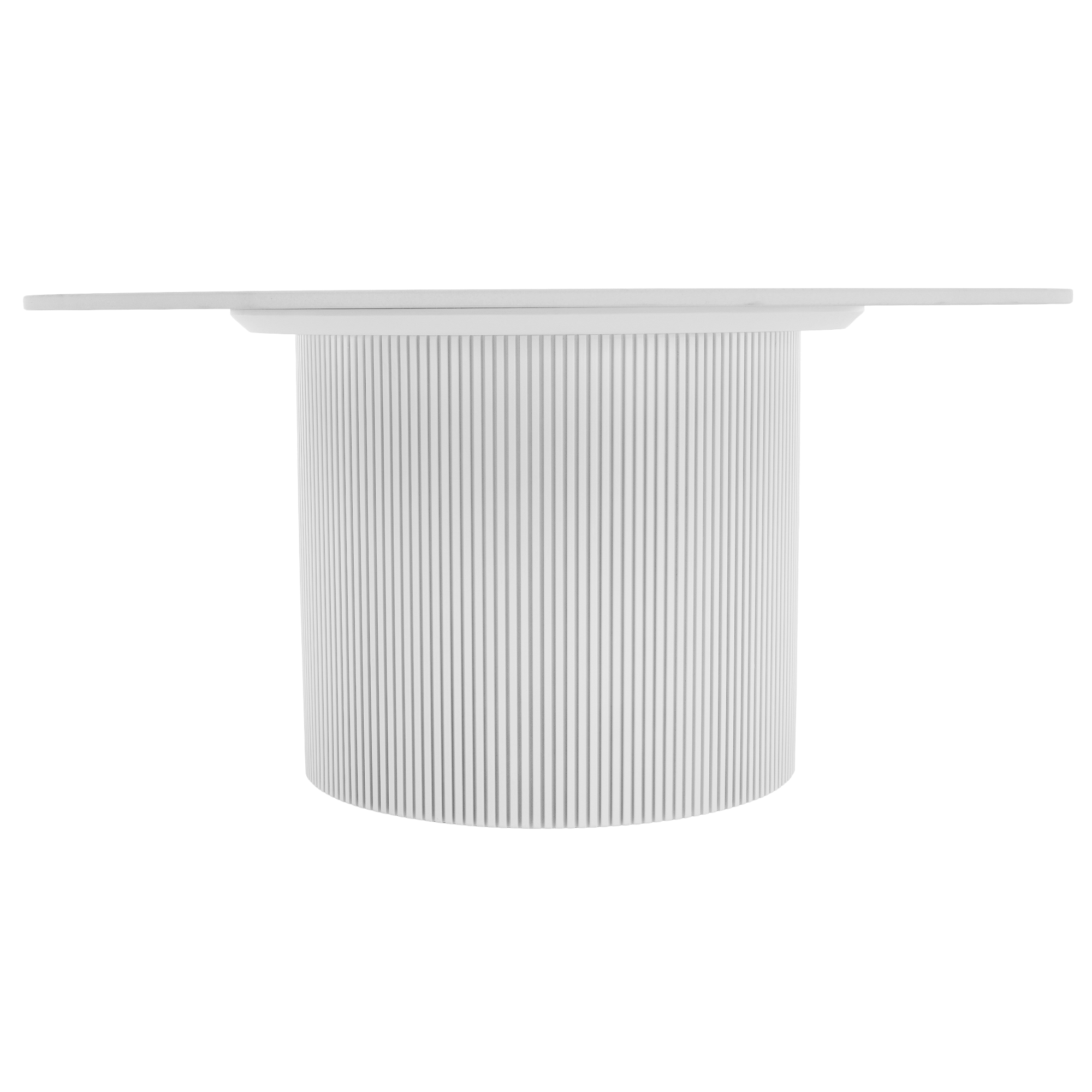 Dohányzóasztal, fehér márvány/MDF, átmérő 80 cm, MAHIR TYP 1 Dohányzóasztal, fehér márvány/MDF, átmérő 80 cm, MAHIR TYP 1