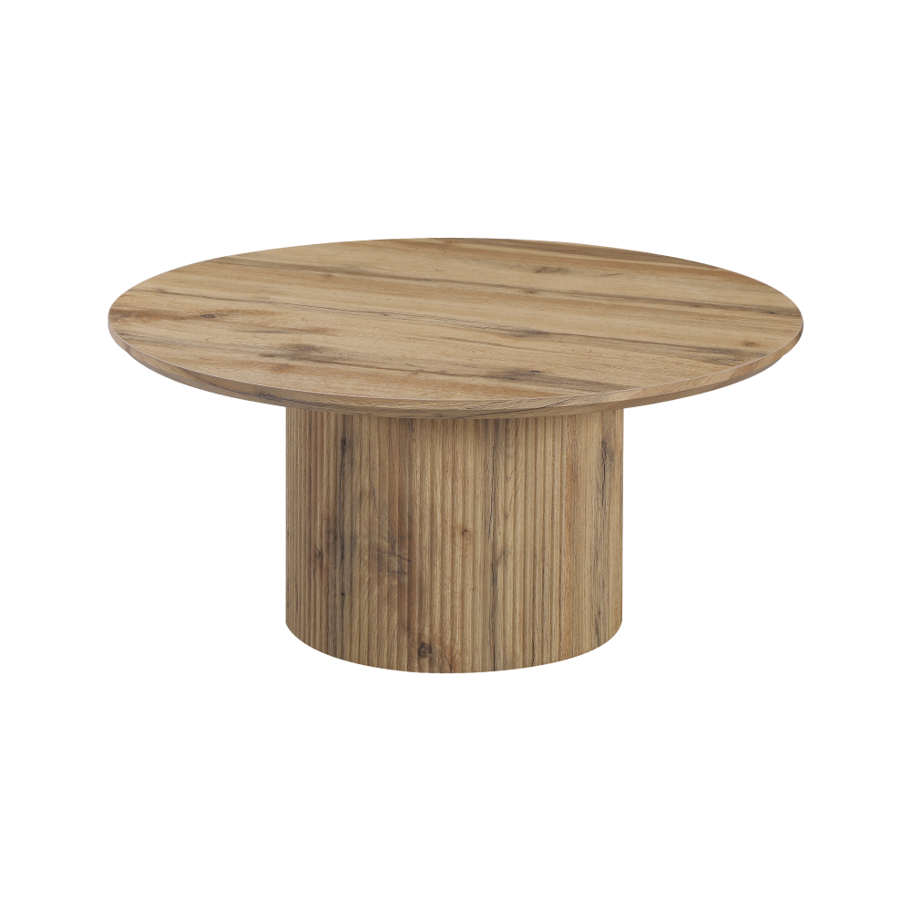 Konferenčný stolík, dub, priemer 80 cm, MAHIR TYP 2