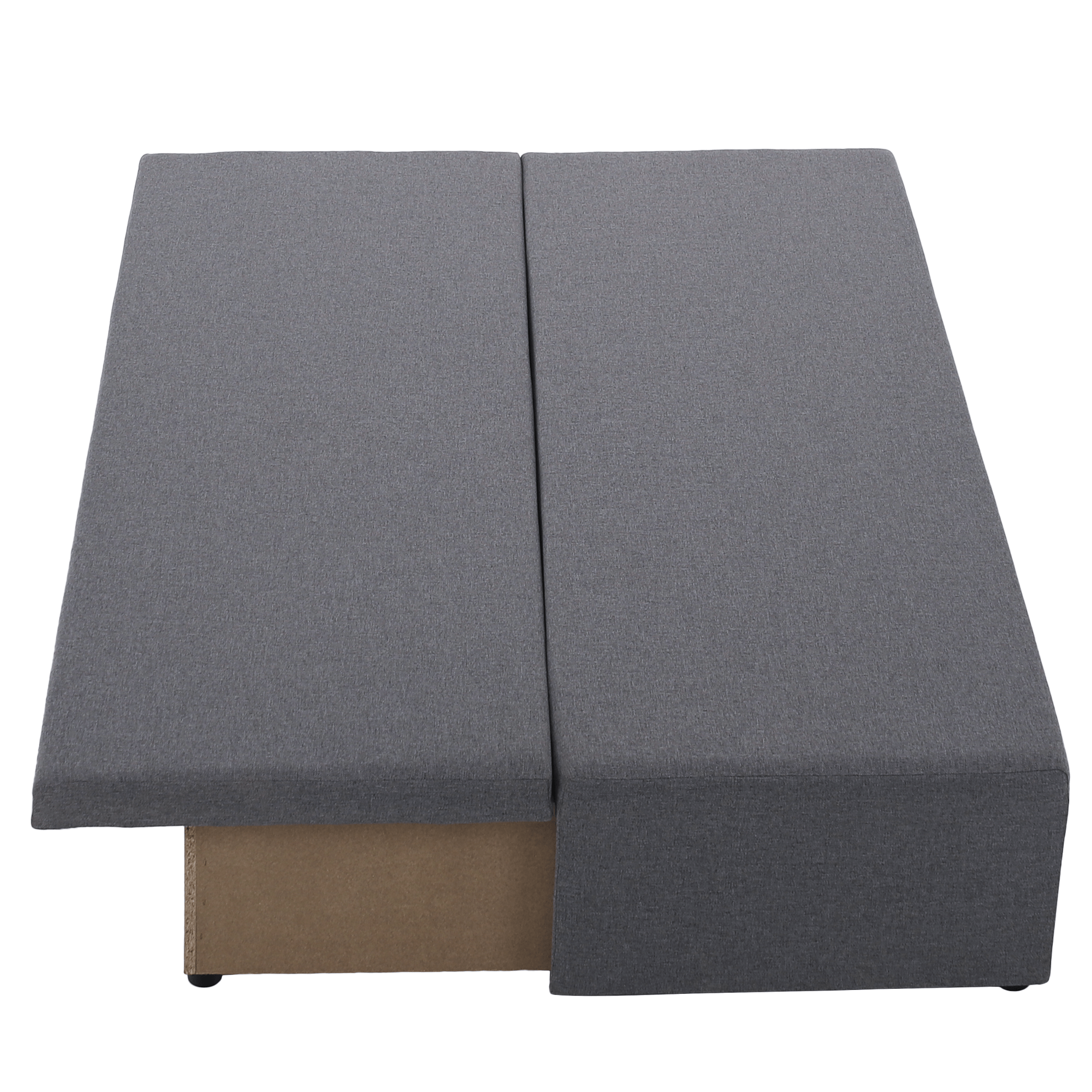 Kihúzható heverő, világosszürke, EUGI Kihúzható heverő, világosszürke, EUGI