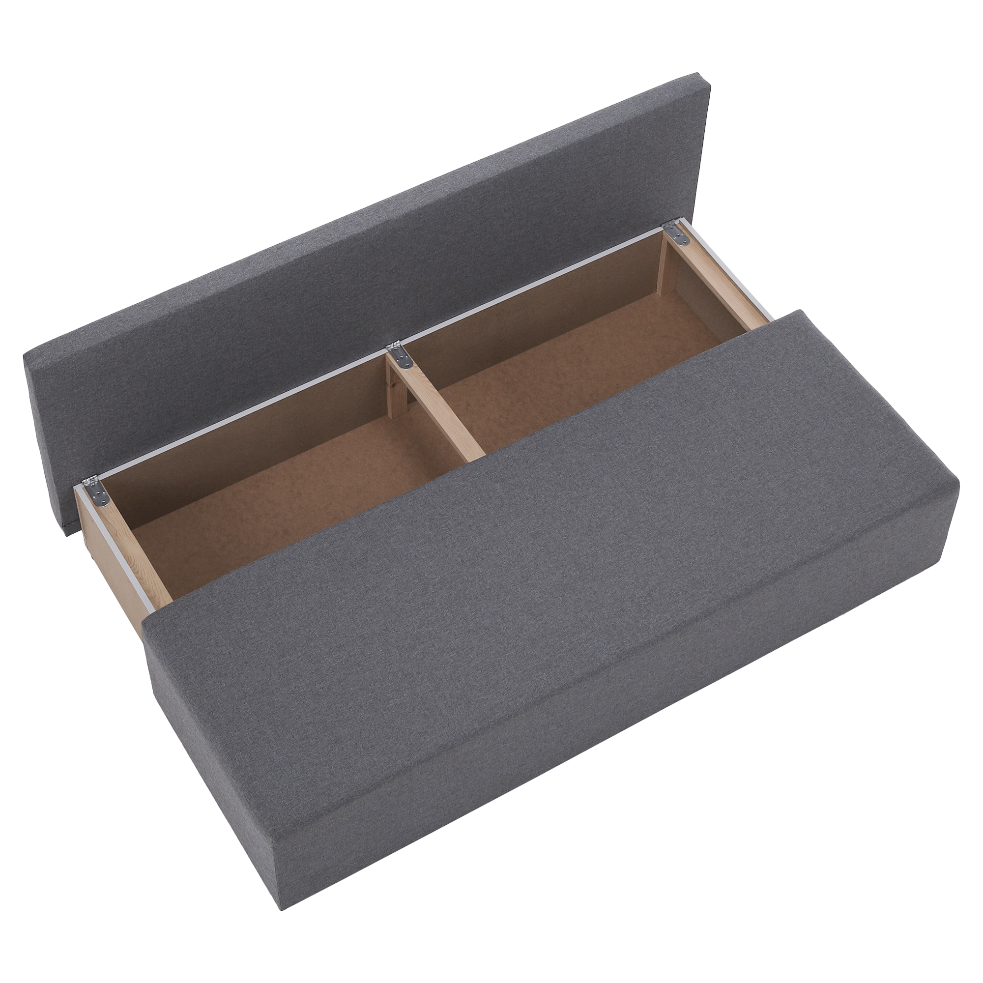 Kihúzható heverő, világosszürke, EUGI Kihúzható heverő, világosszürke, EUGI