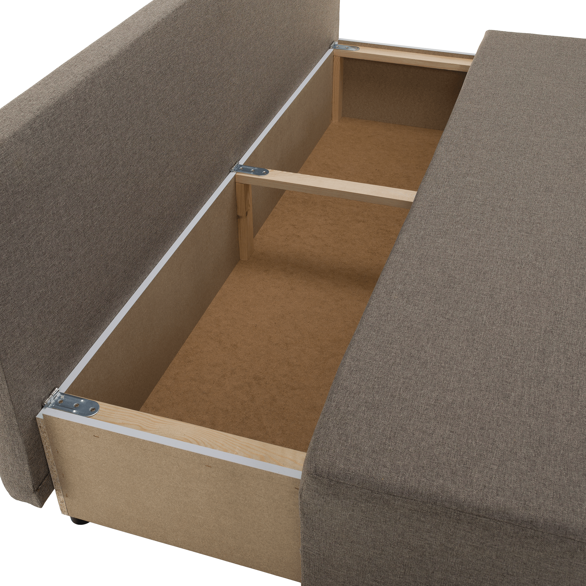 Kihúzható heverő, barna, EUGI Kihúzható heverő, barna, EUGI