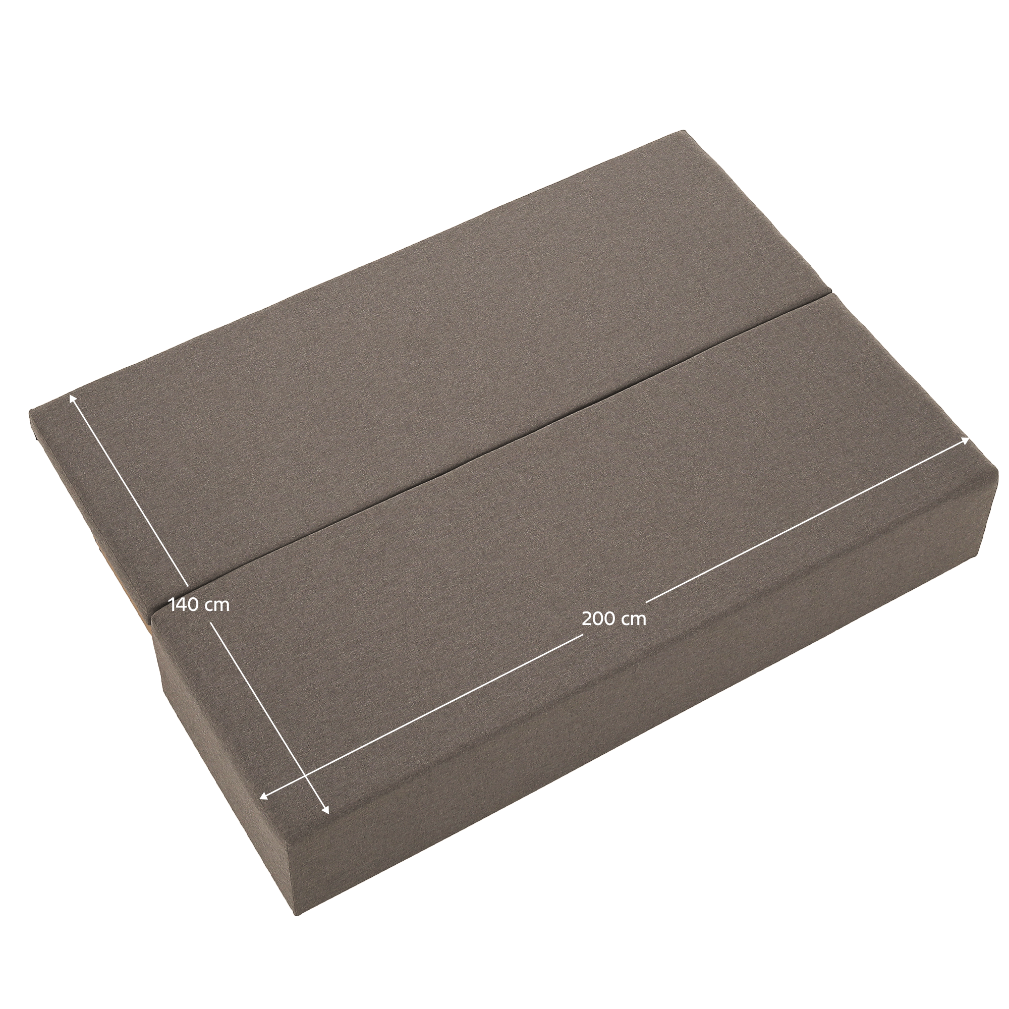 Kihúzható heverő, barna, EUGI Kihúzható heverő, barna, EUGI