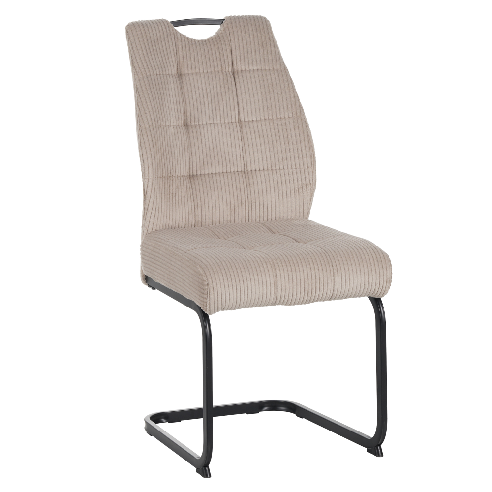 Jedálenská stolička, hnedosivá Taupe/čierna, KELMA