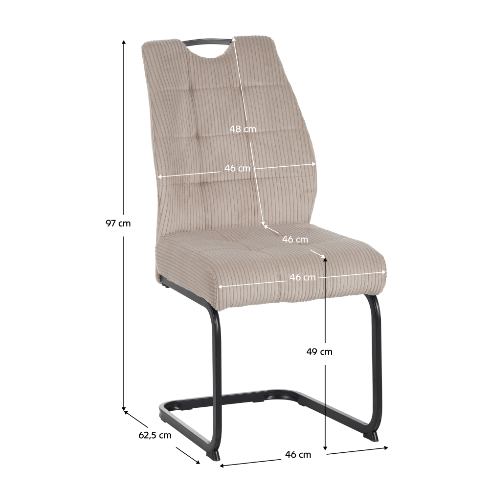 Jedálenská stolička, hnedosivá Taupe/čierna, KELMA