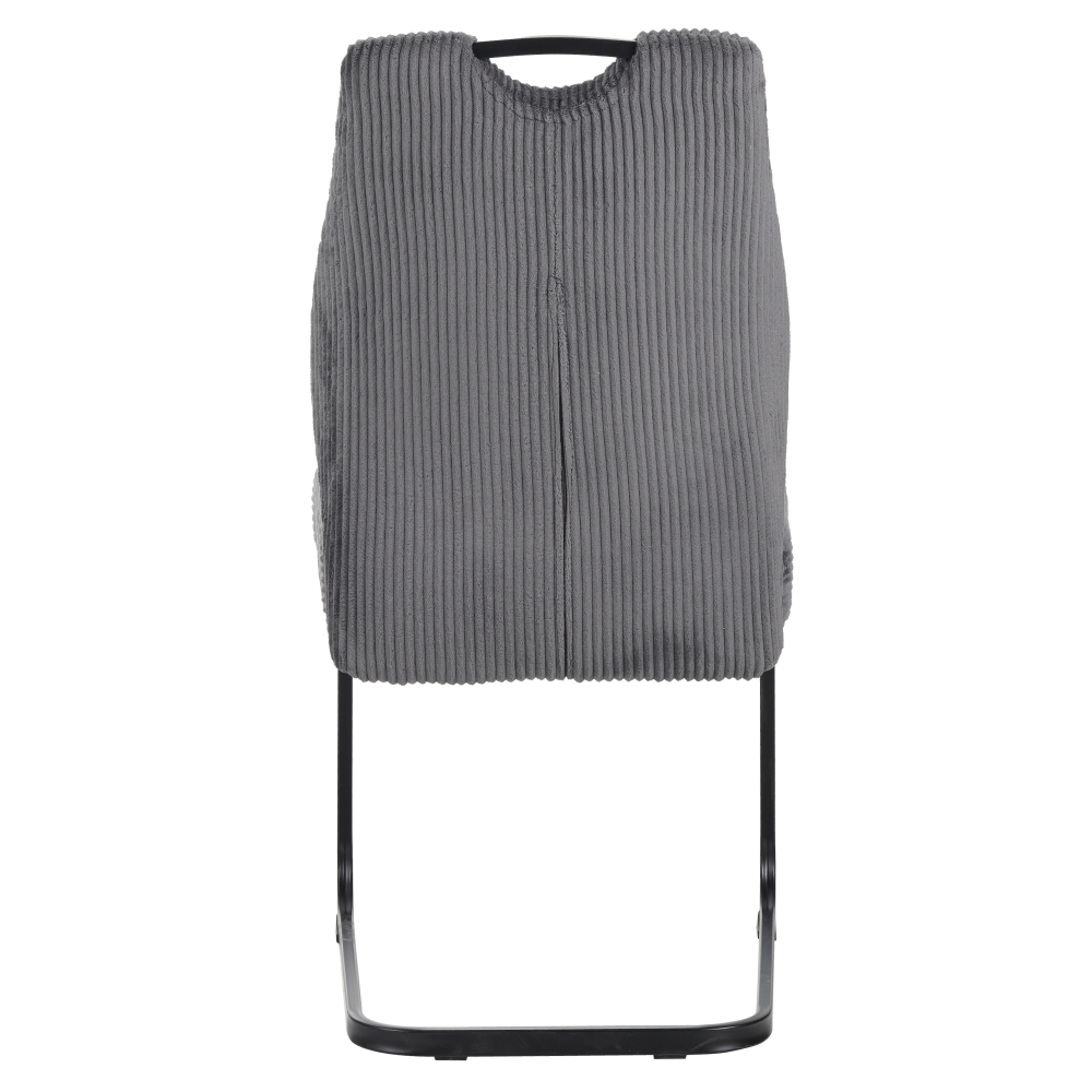 Jedálenská stolička, sivá/čierna, KELMA