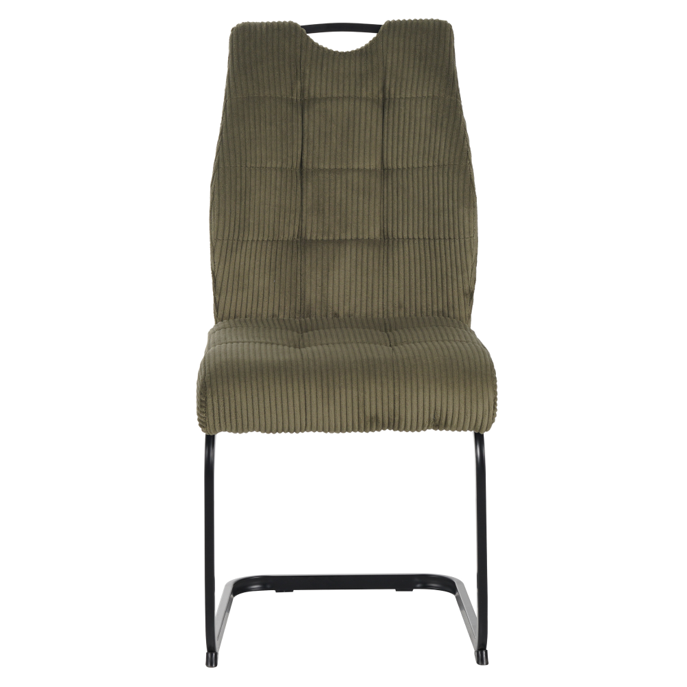 Jedálenská stolička, zelená/čierna, KELMA