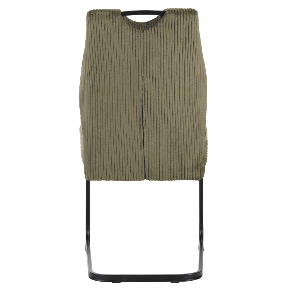 Jedálenská stolička, zelená/čierna, KELMA