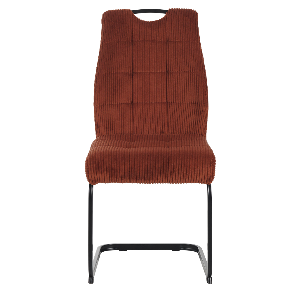 Jedálenská stolička, terakota/čierna, KELMA