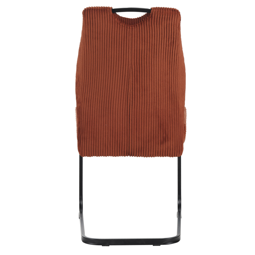 Jedálenská stolička, terakota/čierna, KELMA