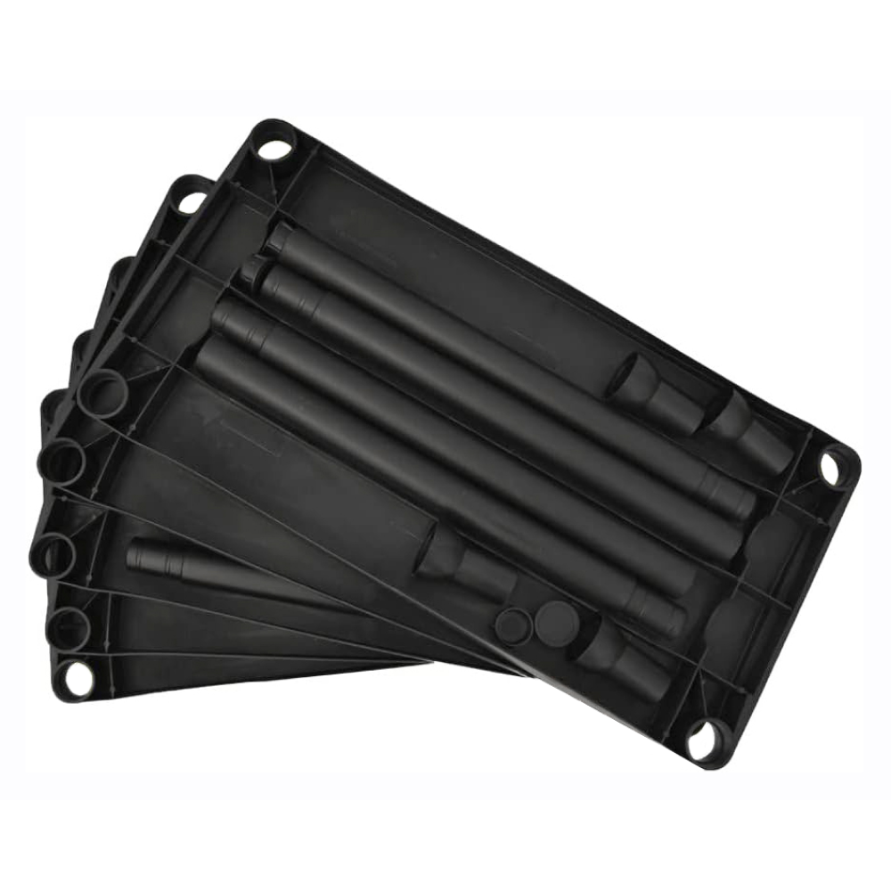 Polcállvány, fekete, ROMEN