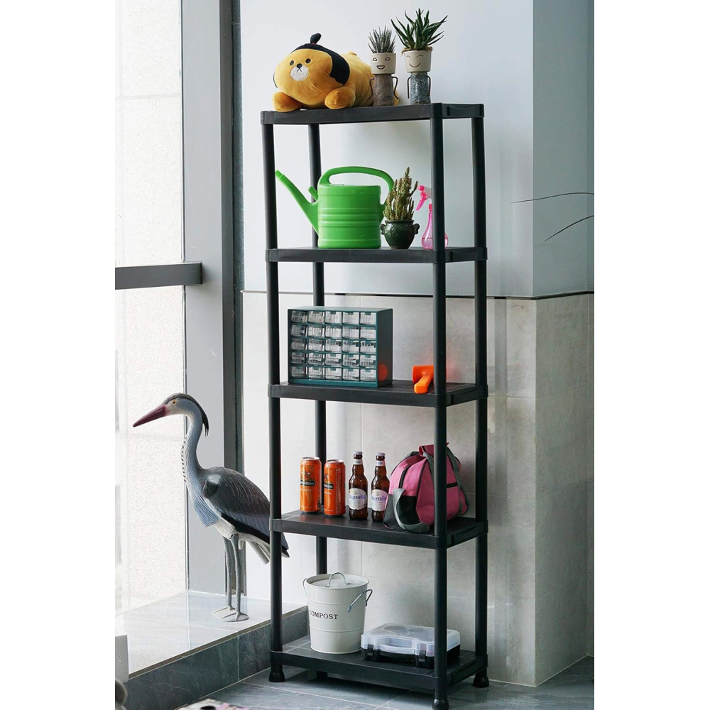 Polcállvány, fekete, ROMEN