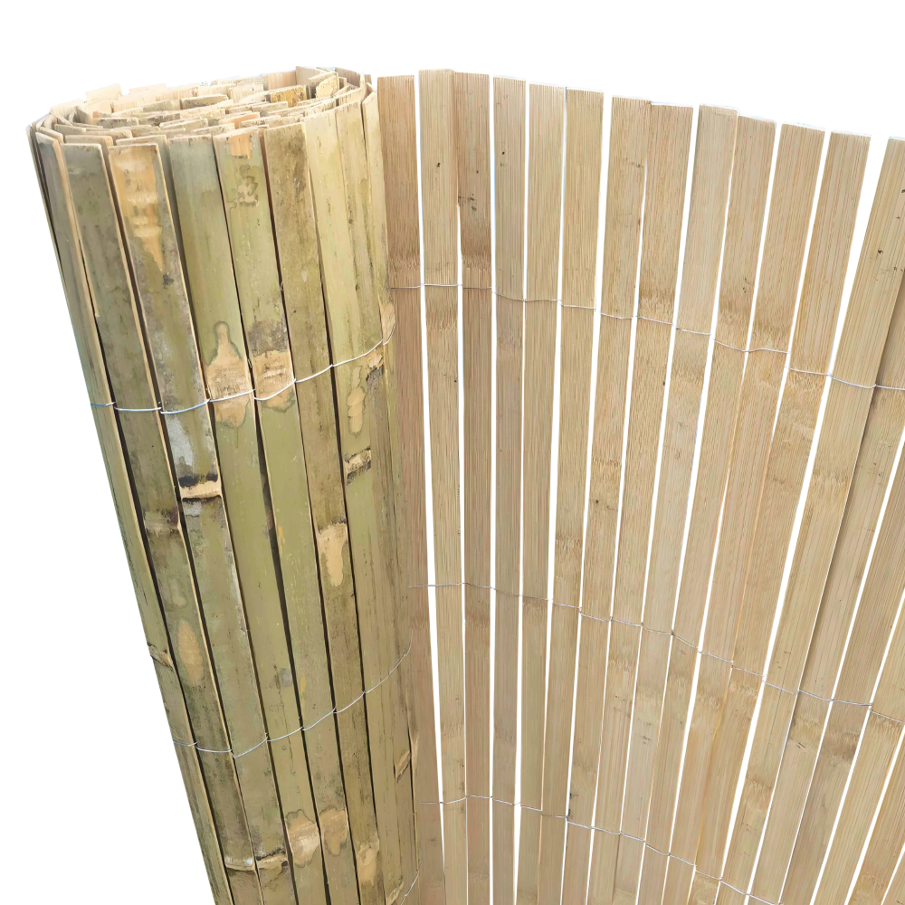 Záhradná zástena, bambus, 400x100 cm, ANLAN