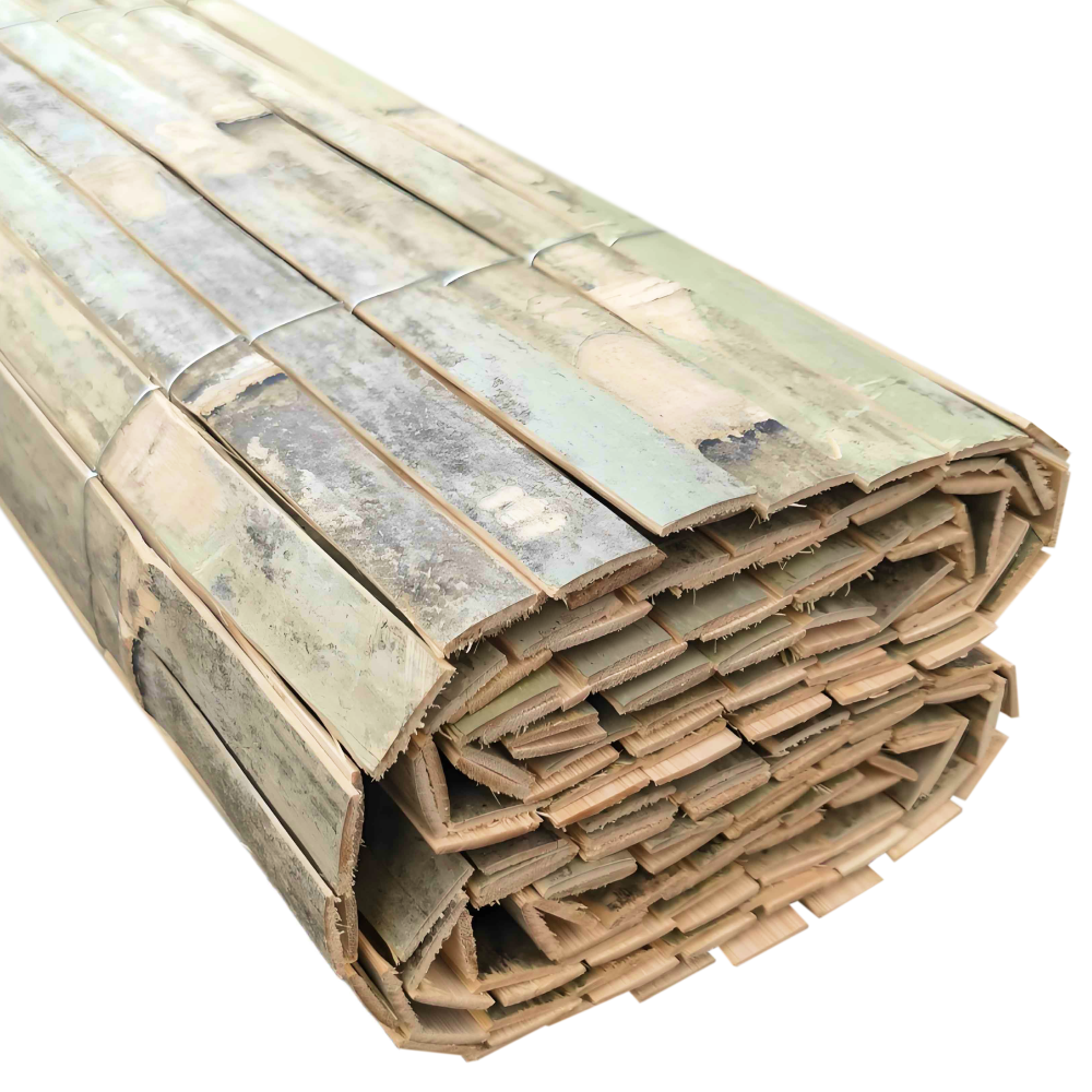 Záhradná zástena, bambus, 400x100 cm, ANLAN