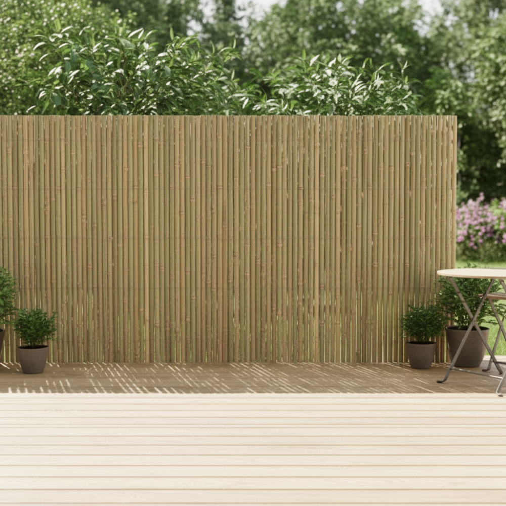 Záhradná zástena, bambus, 400x100 cm, ANLAN