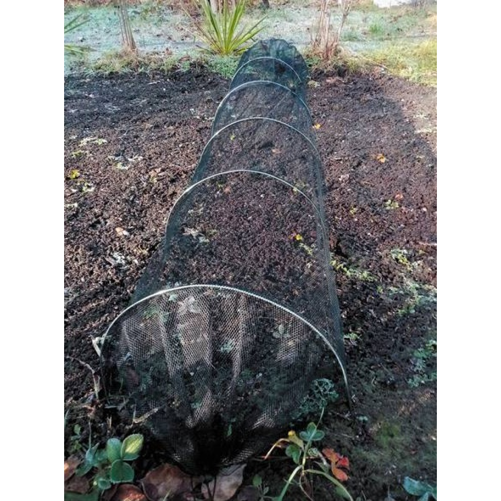Ochranný tunel, sieťovina, čierna, 300x45 cm, MORETO TYP 1