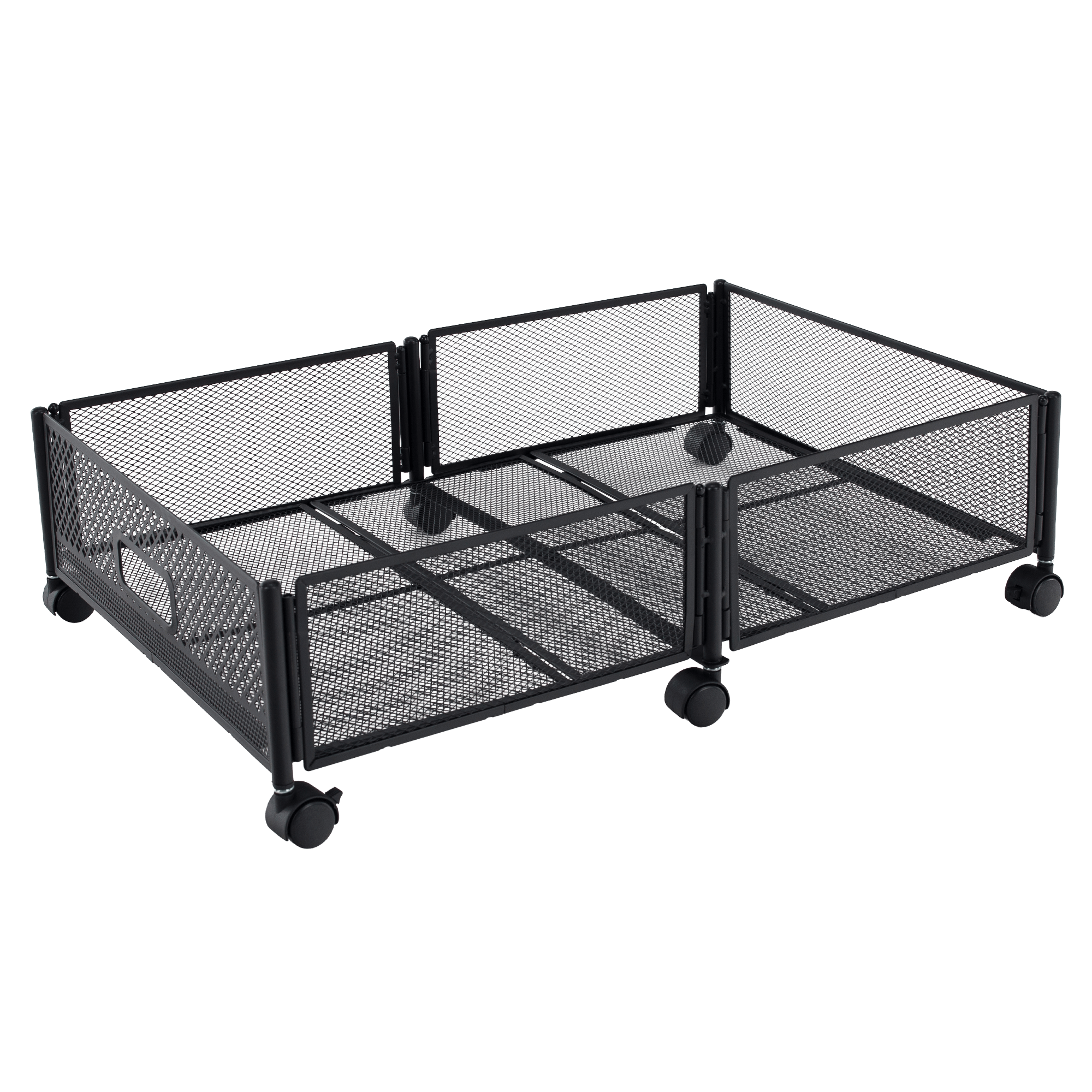 Organizér pod postel s kolečky, černá, TOMKO TYP 1