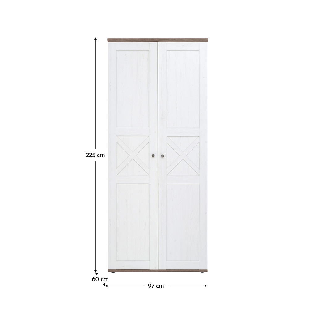 Skriňa, borovica canyon/dub sonoma trufel, TEINA SZF2D006