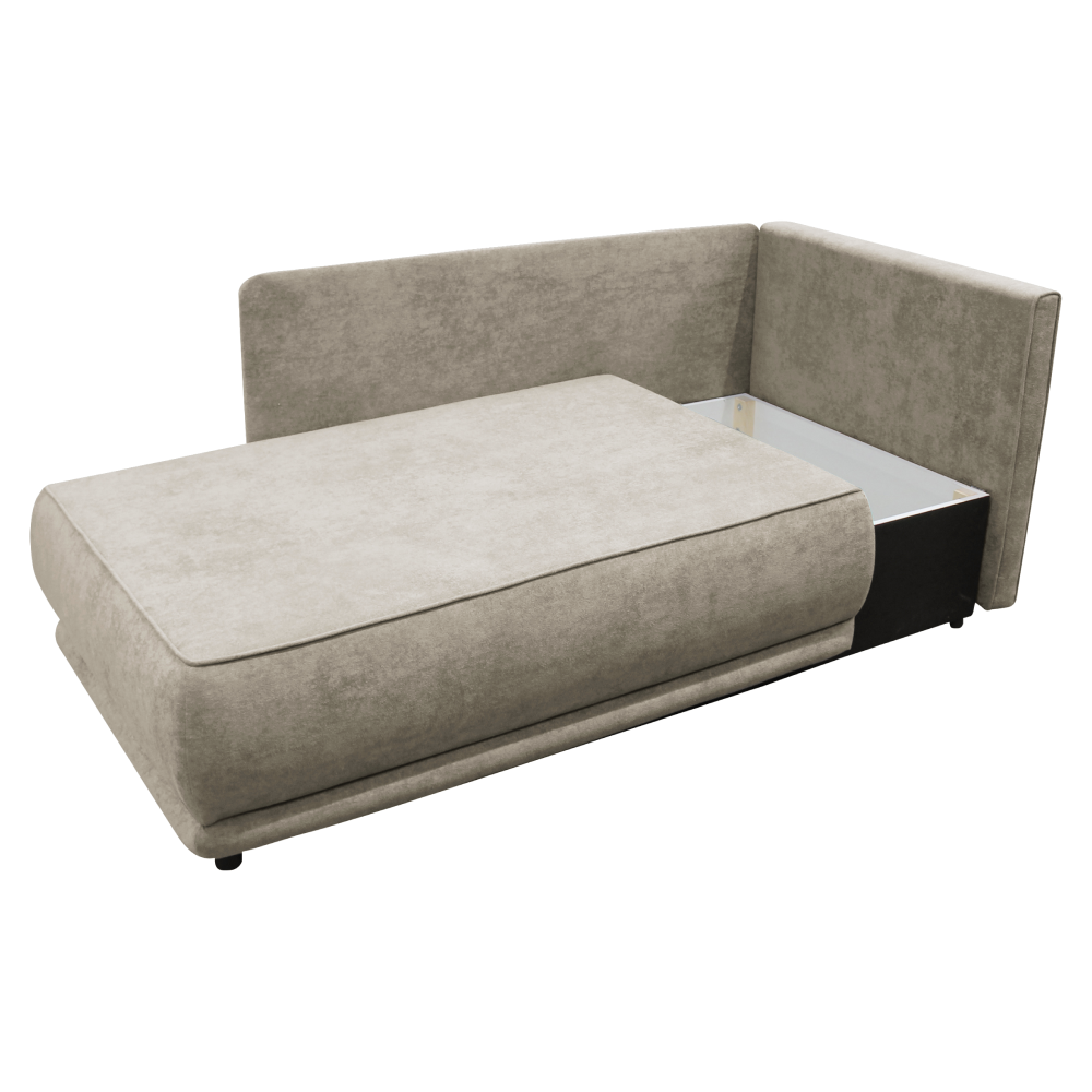 Rozkladacia pohovka, béžovosivá Taupe, pravá, LIAMI