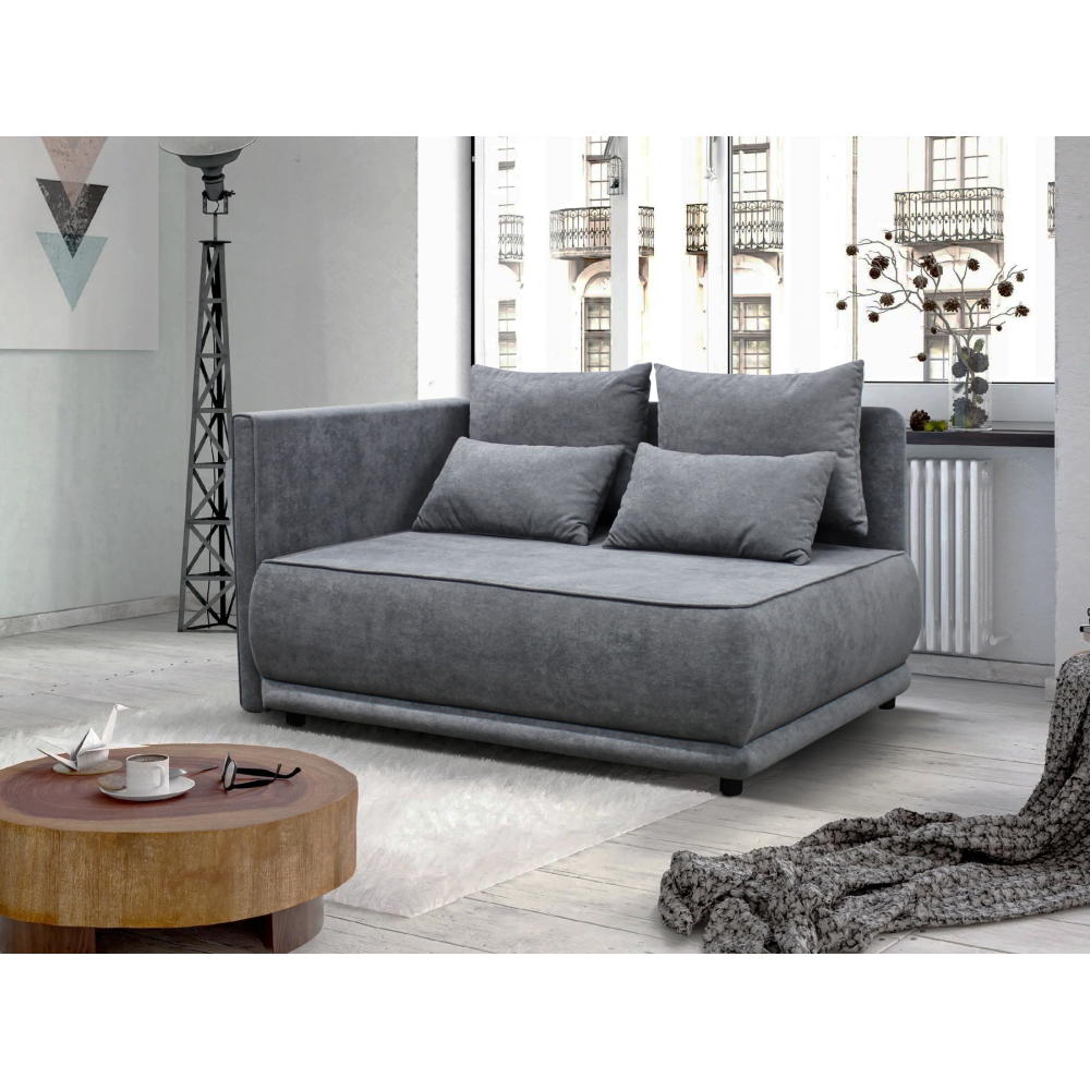 Kihúzható kanapé, szürke, balos, LIAMI Kihúzható kanapé, szürke, balos, LIAMI