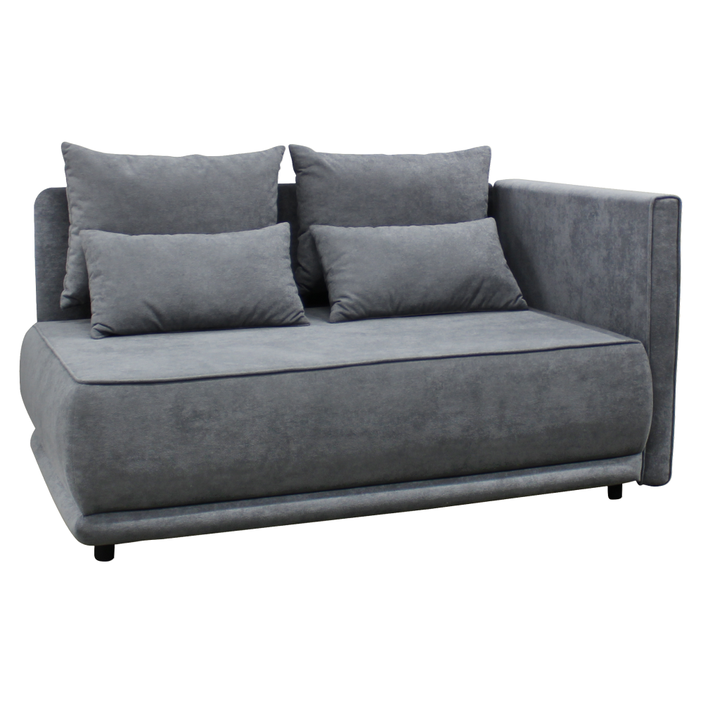 Kihúzható kanapé, szürke, jobbos, LIAMI