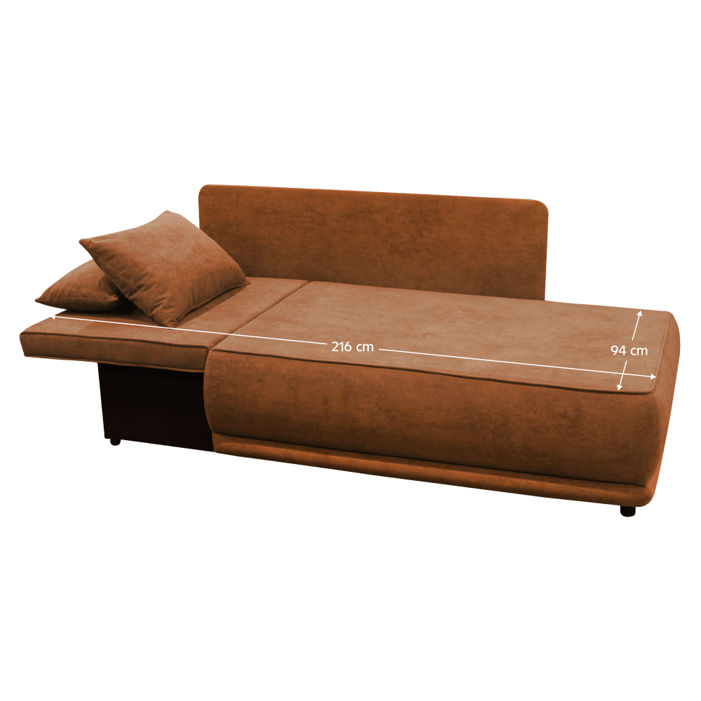 Kihúzható kanapé, terrakotta, balos, LIAMI Kihúzható kanapé, terrakotta, balos, LIAMI