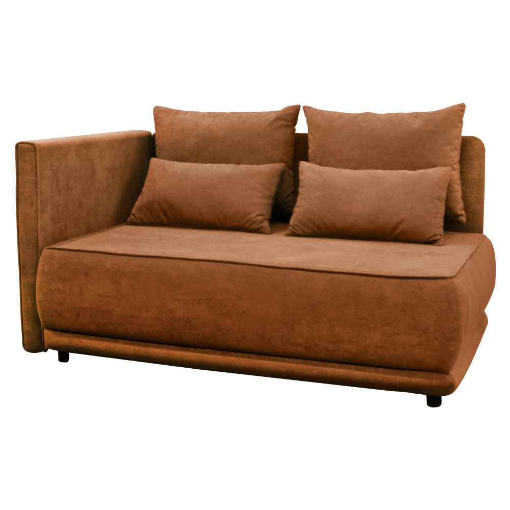 Kihúzható kanapé, terrakotta, balos, LIAMI Kihúzható kanapé, terrakotta, balos, LIAMI