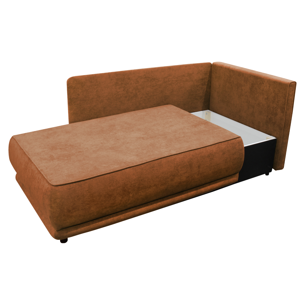 Rozkladacia pohovka, terakota, pravá, LIAMI