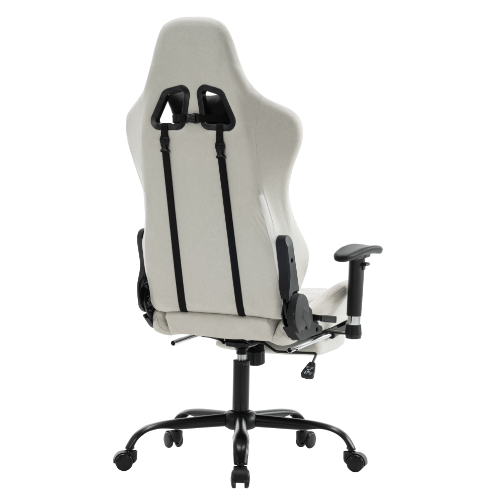 Kancelárske/herné kreslo, biela/čierna, PAPIBAS