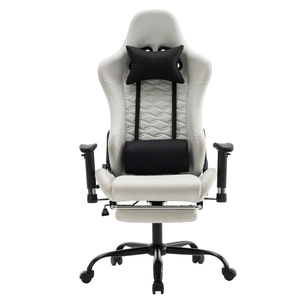 Kancelárske/herné kreslo, biela/čierna, PAPIBAS