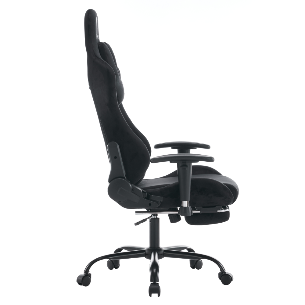 Kancelárske/herné kreslo, čierna Velvet látka, SALOP