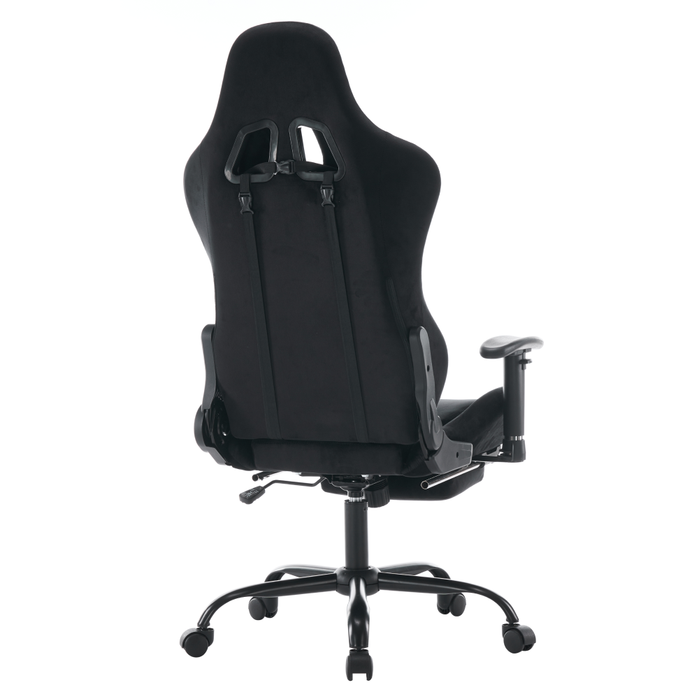 Kancelárske/herné kreslo, čierna Velvet látka, SALOP