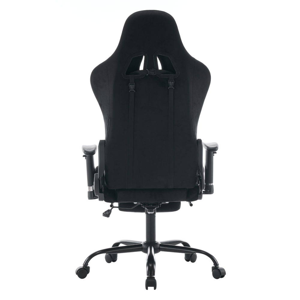 Kancelárske/herné kreslo, čierna Velvet látka, SALOP