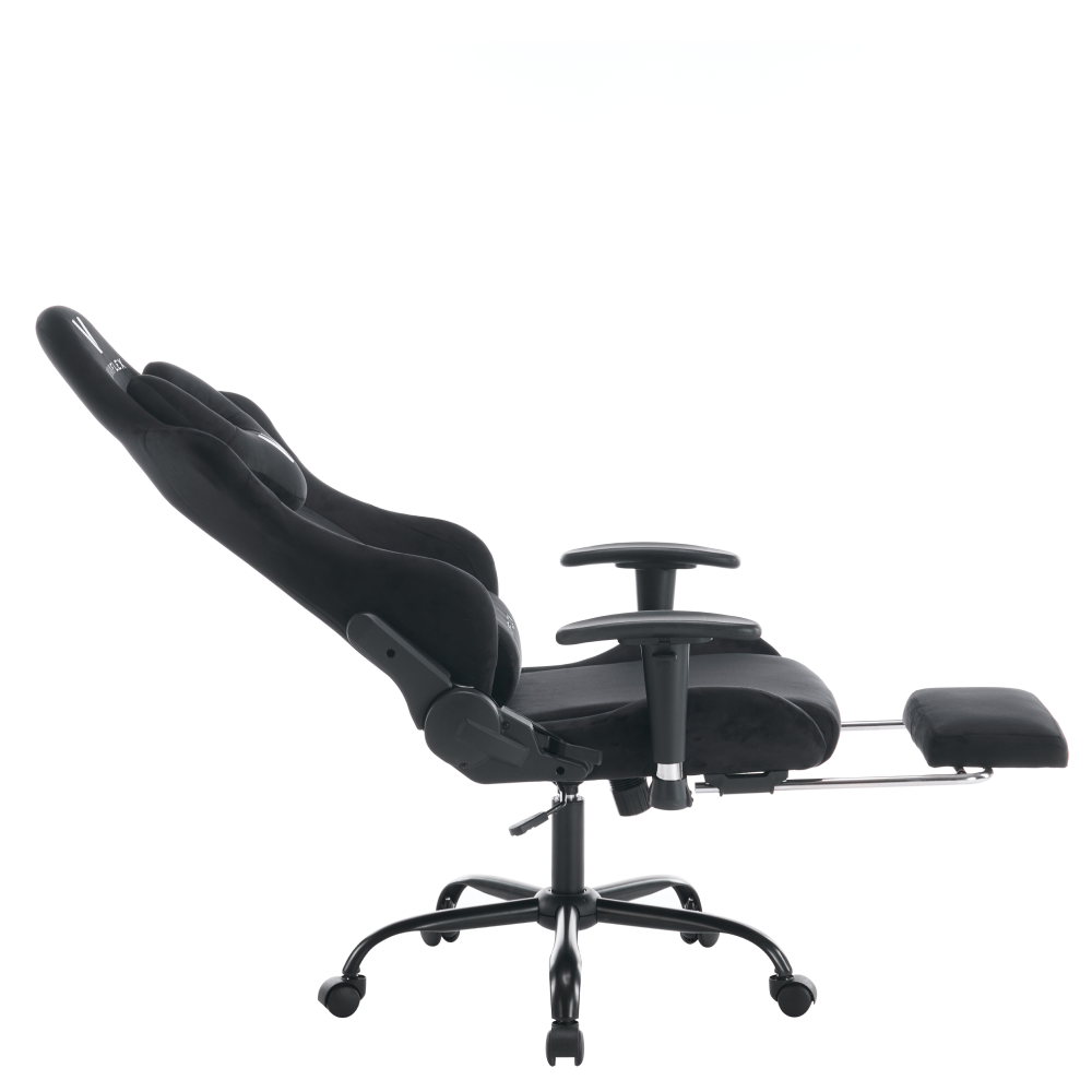 Kancelárske/herné kreslo, čierna Velvet látka, SALOP