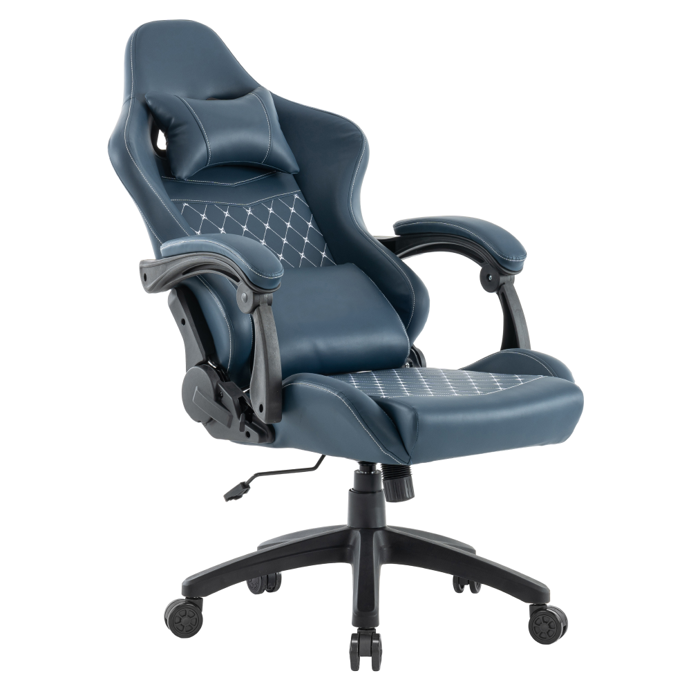 Kancelárske/herné kreslo, modrá, SAMIE