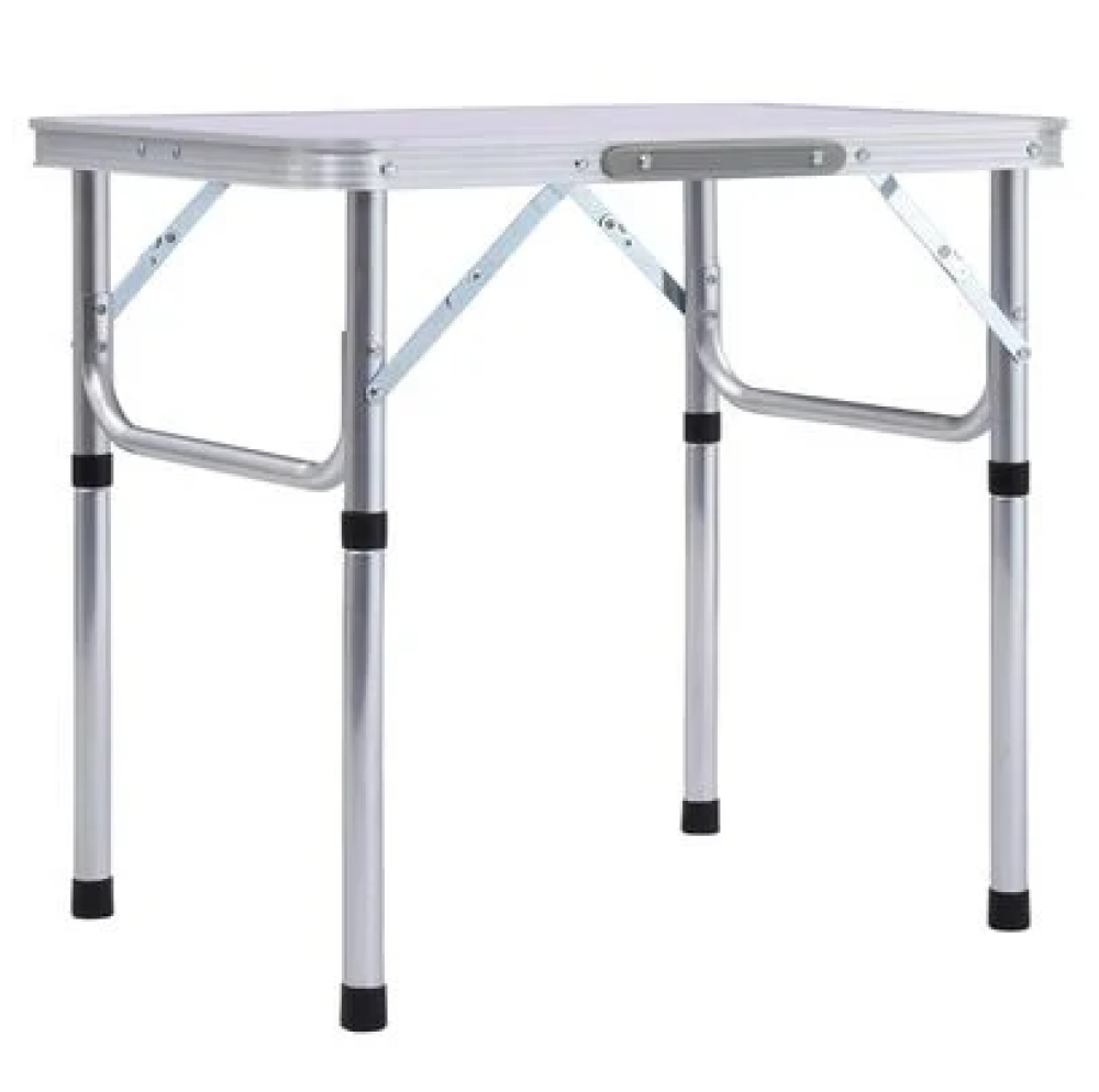 Összecsukható kempingasztal, 60 cm, alumínium/MDF, KEPI TYP 2