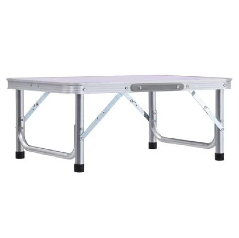 Összecsukható kempingasztal, 60 cm, alumínium/MDF, KEPI TYP 2