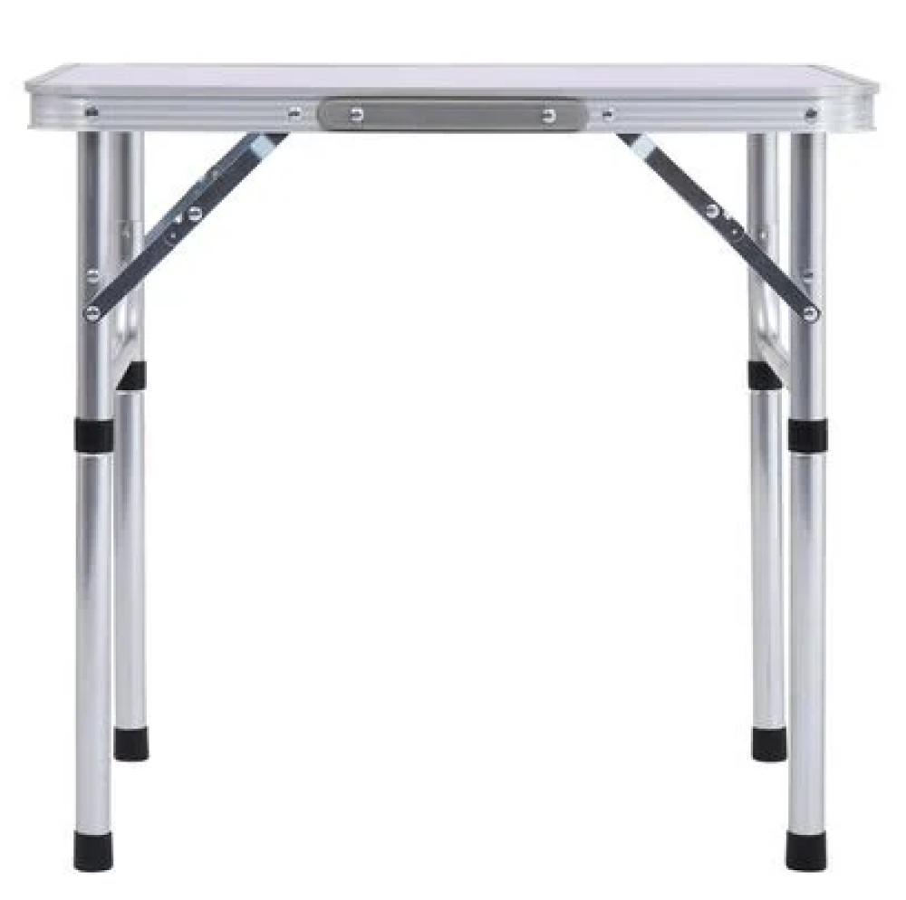 Összecsukható kempingasztal, 60 cm, alumínium/MDF, KEPI TYP 2