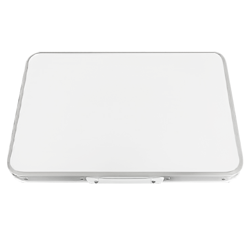 Összecsukható kempingasztal, 60 cm, alumínium/MDF, KEPI TYP 2